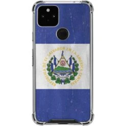 El Salvador Flag Distressed Google Pixel 5a 5G Clear Case