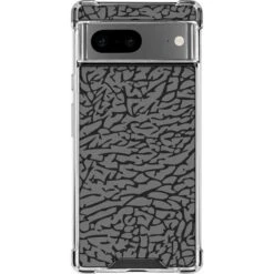 Elephant Print Grey Google Pixel 7 Clear Case