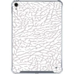 Elephant Print White IPad 10th Gen (2022) Clear Case