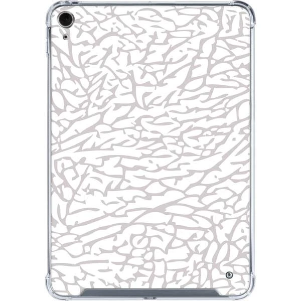 Elephant Print White IPad 10th Gen (2022) Clear Case