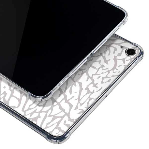 Elephant Print White IPad 10th Gen (2022) Clear Case - Image 2