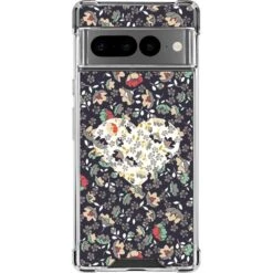 Floral Heart Google Pixel 7 Pro Clear Case