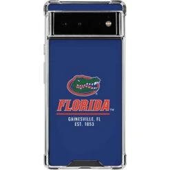 University Of Florida Gainesville Est 1853 Blue Google Pixel 6a Clear Case
