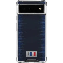 France Soccer Flag Google Pixel 6a Clear Case