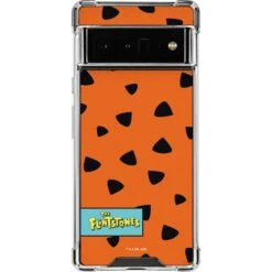 The Flinstones Fred Flintstone Outfit Pattern Google Pixel 6 Pro Clear Case