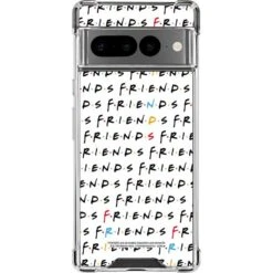 Warner Bros FRIENDS Pattern Google Pixel 7 Pro Clear Case