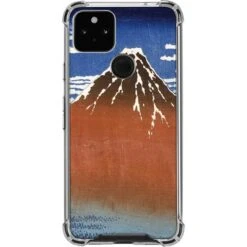 Hokusai Fuji Mountains In Clear Weather Google Pixel 5a 5G Clear Case