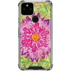 Ginseng Flower Google Pixel 5 Clear Case