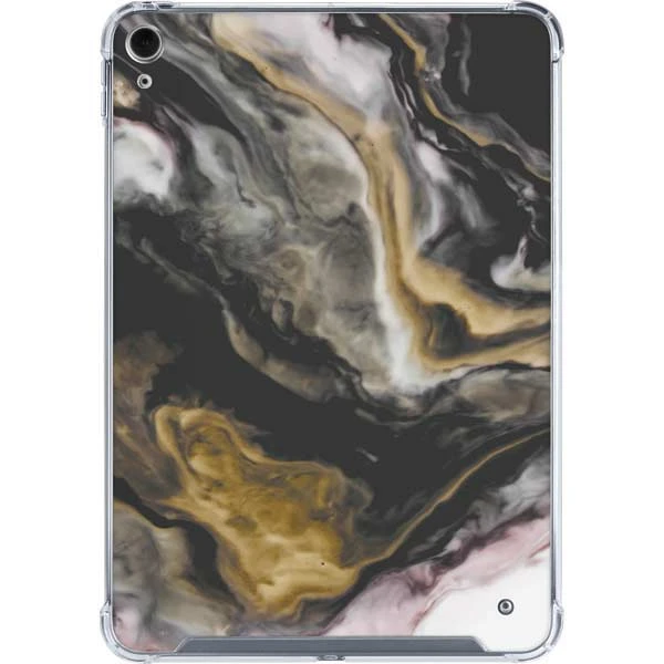 Gold Blush Marble Ink IPad 10th Gen (2022) Clear Case