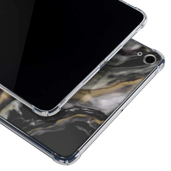 Gold Blush Marble Ink IPad 10th Gen (2022) Clear Case - Image 2