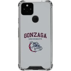 Gonzaga University Collegiate Text Google Pixel 5 Clear Case