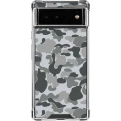 Grey Street Camo Google Pixel 6a Clear Case