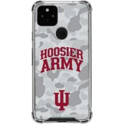 Indiana University Hoosier Army Google Pixel 5a 5G Clear Case