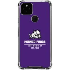 Horned Frogs Fort Worth Google Pixel 5a 5G Clear Case