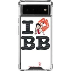 Betty Boop I Love BB Google Pixel 6a Clear Case