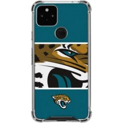 NFL Jacksonville Jaguars Zone Block Google Pixel 5a 5G Clear Case