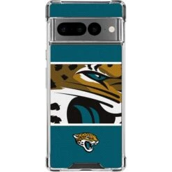 NFL Jacksonville Jaguars Zone Block Google Pixel 7 Pro Clear Case