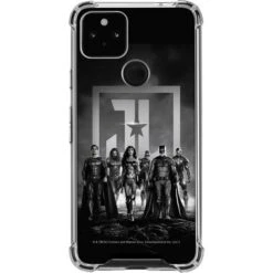 The Justice League (2017) Justice League Black And White Google Pixel 5a 5G Clear Case