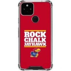 University Of Kansas Rock Chalk Jayhawk Google Pixel 5 Clear Case