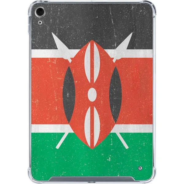 Kenya Flag Distressed IPad 10th Gen (2022) Clear Case