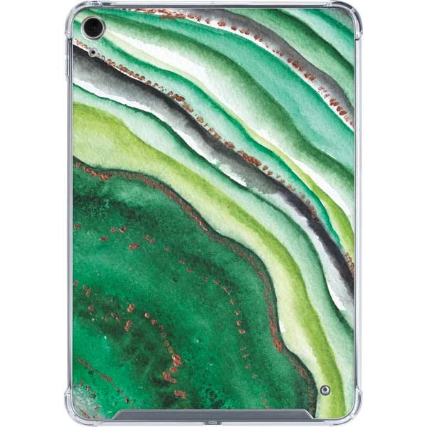 Kiwi Watercolor Geode IPad 10th Gen (2022) Clear Case