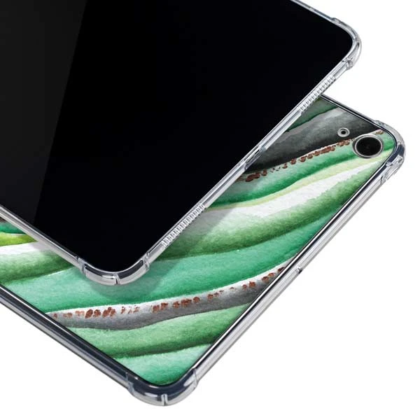 Kiwi Watercolor Geode IPad 10th Gen (2022) Clear Case - Image 2