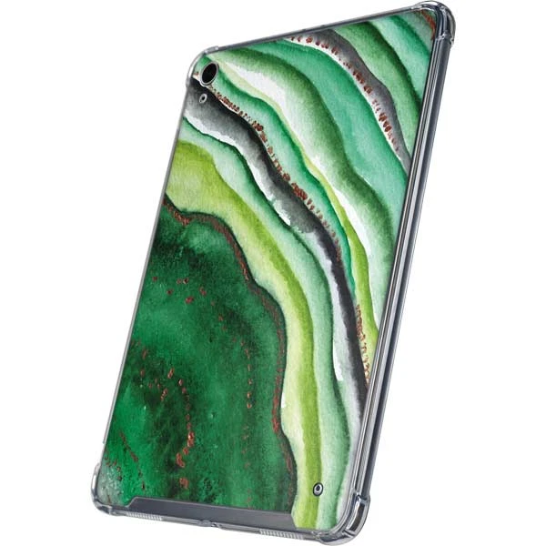 Kiwi Watercolor Geode IPad 10th Gen (2022) Clear Case - Image 3