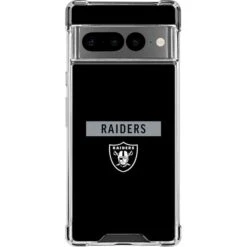 NFL Las Vegas Raiders Black Performance Series Google Pixel 7 Pro Clear Case