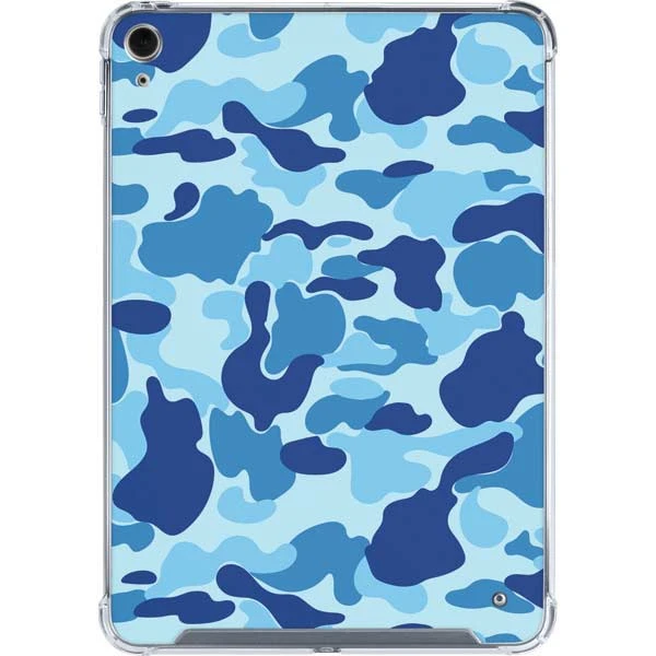 Light Blue Street Camo IPad 10th Gen (2022) Clear Case