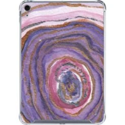 Lilac Watercolor Geode IPad 10th Gen (2022) Clear Case