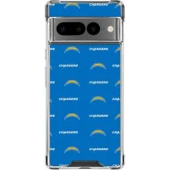 NFL Los Angeles Chargers Blitz Series Google Pixel 7 Pro Clear Case
