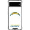 NFL Los Angeles Chargers Distressed Google Pixel 6a Clear Case