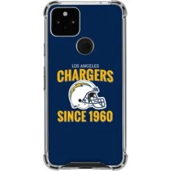 NFL Los Angeles Chargers Helmet Google Pixel 5a 5G Clear Case