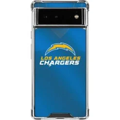 NFL Los Angeles Chargers Team Jersey Google Pixel 6a Clear Case