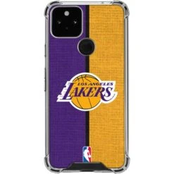 NBA Los Angeles Lakers Canvas Google Pixel 5 Clear Case