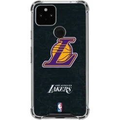 NBA Los Angeles Lakers Secondary Logo Google Pixel 5a 5G Clear Case