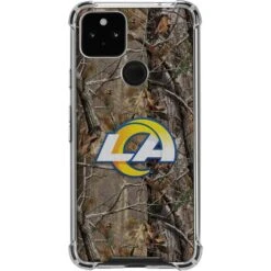 NFL Los Angeles Rams Realtree AP Camo Google Pixel 5a 5G Clear Case