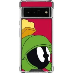Looney Tunes Marvin The Martian Zoomed In Google Pixel 6 Pro Clear Case