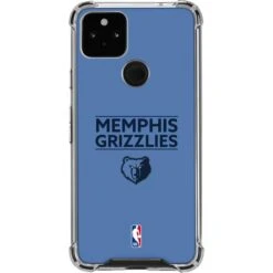 NBA Memphis Grizzlies Standard - Light Blue Google Pixel 5a 5G Clear Case
