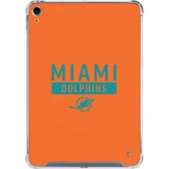 NFL Miami Dolphins Orange Performance Series IPad 10th Gen (2022) Clear Case