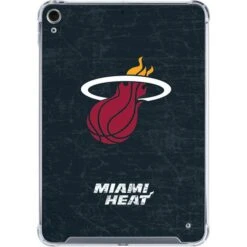 NBA Miami Heat Black Partial Logo IPad 10th Gen (2022) Clear Case