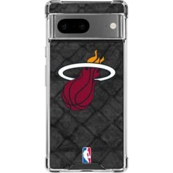 NBA Miami Heat Dark Rust Google Pixel 7 Clear Case