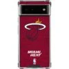 NBA Miami Heat Red Primary Logo Google Pixel 6a Clear Case