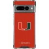 University Of Miami Hurricanes Jersey Google Pixel 7 Pro Clear Case
