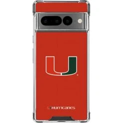 University Of Miami Hurricanes Jersey Google Pixel 7 Pro Clear Case