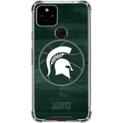 Michigan State University Basketball Courtside Google Pixel 5a 5G Clear Case