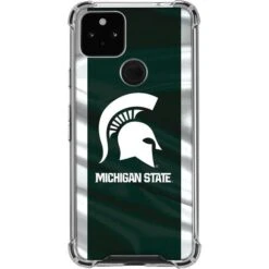 Michigan State University Away Grey Jersey Google Pixel 5a 5G Clear Case