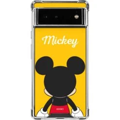 Disney Mickey Mouse Backwards Google Pixel 6a Clear Case