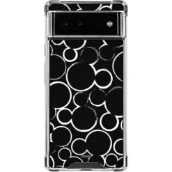 Disney Mickey Mouse Logo Pattern Google Pixel 6a Clear Case