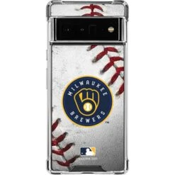 MLB Milwaukee Brewers Game Ball Google Pixel 6 Pro Clear Case